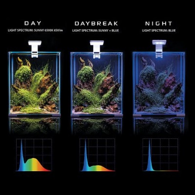 AQUAEL SHRIMP SET DAY&NIGHT 10 - нано аквариум для креветок на 10л, белый